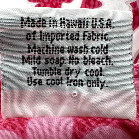 Vintage Kalena Fashions of Hawaii Midi Mumu Dress Pocket Hibiscus Floral Pink M - Picture 4 of 5
